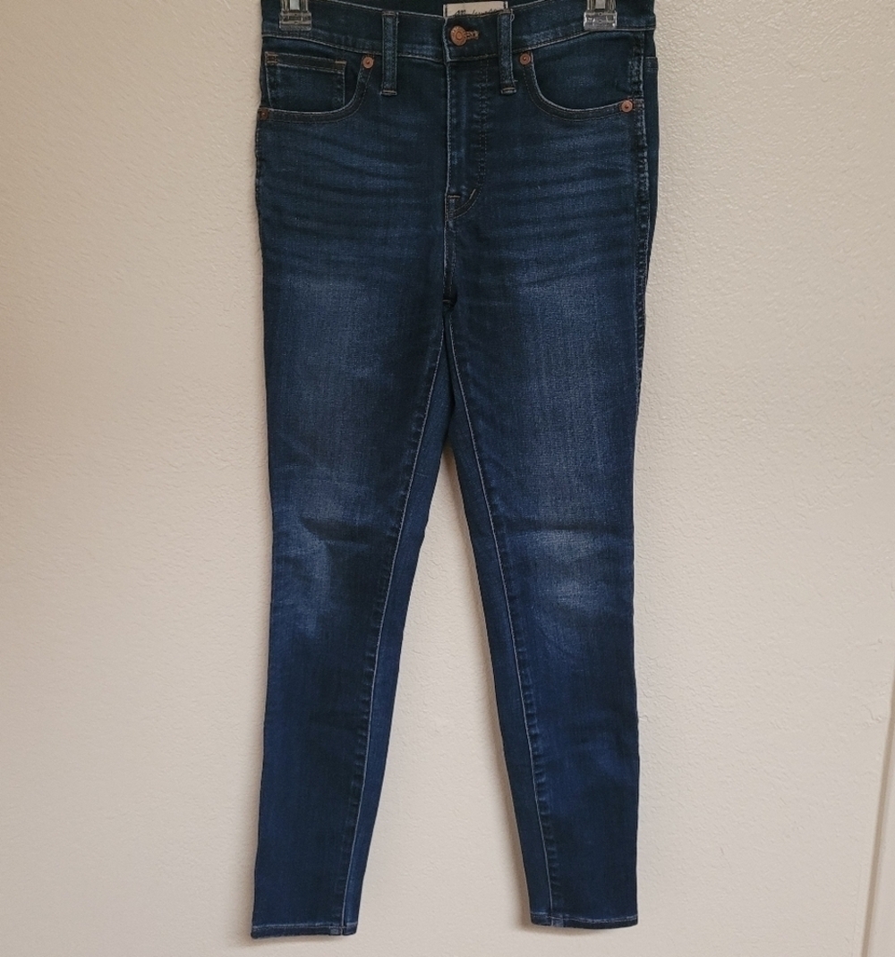 Madewell 10" High-Rise Skinny Dark Wash